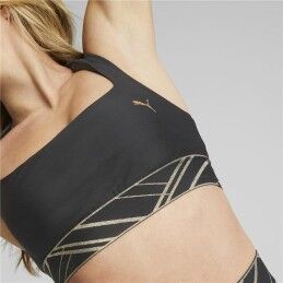 Puma|Sutiã Desportivo Puma Mid Impact Deco Glam Preto