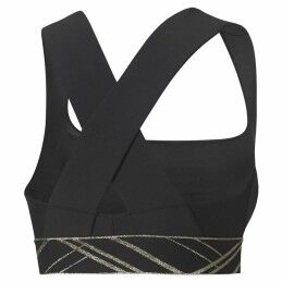 Puma|Sutiã Desportivo Puma Mid Impact Deco Glam Preto