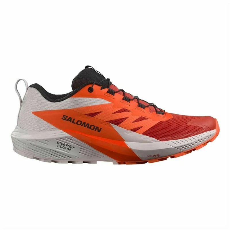 Sapatilhas de Running para Adultos Salomon Sense Ride 5 Branco Vermelho Montanha