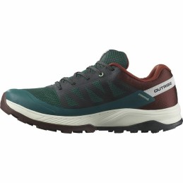 Sapatilhas de Running para Adultos Salomon Outrise Castanho-avermelhado Verde-escuro GORE-TEX Montanha