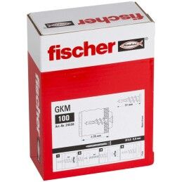 Fischer|Caixa de parafusos Fischer gkm 24556 Metal Gesso