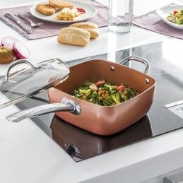 InnovaGoods|Conjunto de Frigideira Multifunções 5 em 1 Copper Coppans InnovaGoods 4 Peças