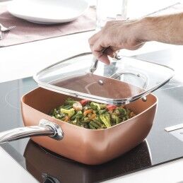 InnovaGoods|Conjunto de Frigideira Multifunções 5 em 1 Copper Coppans InnovaGoods 4 Peças