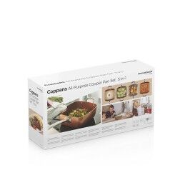 InnovaGoods|Conjunto de Frigideira Multifunções 5 em 1 Copper Coppans InnovaGoods 4 Peças