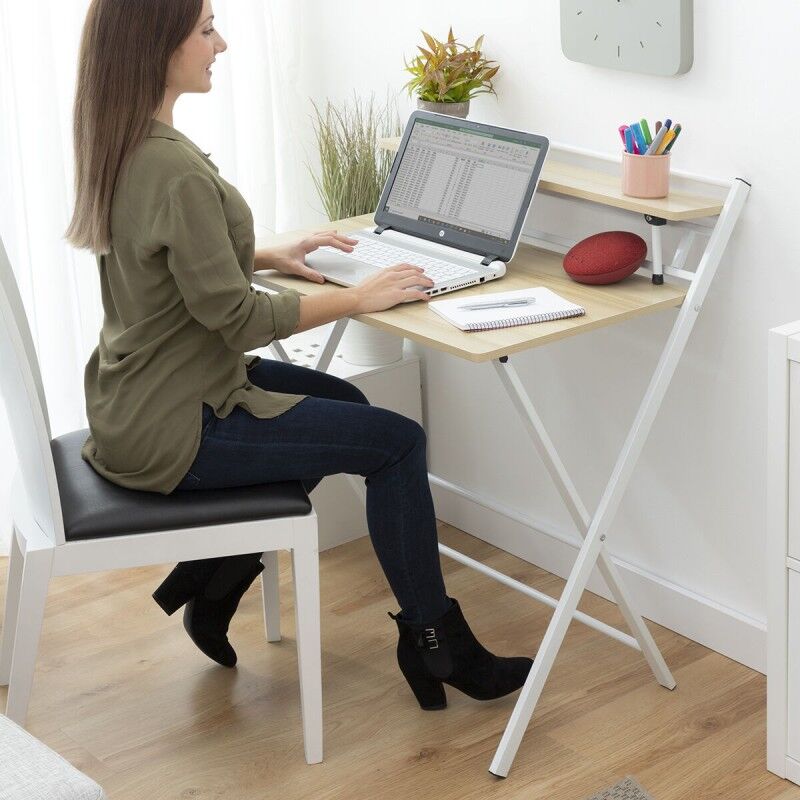 InnovaGoods|Secretária Rebatível com Prateleira Tablezy InnovaGoods
