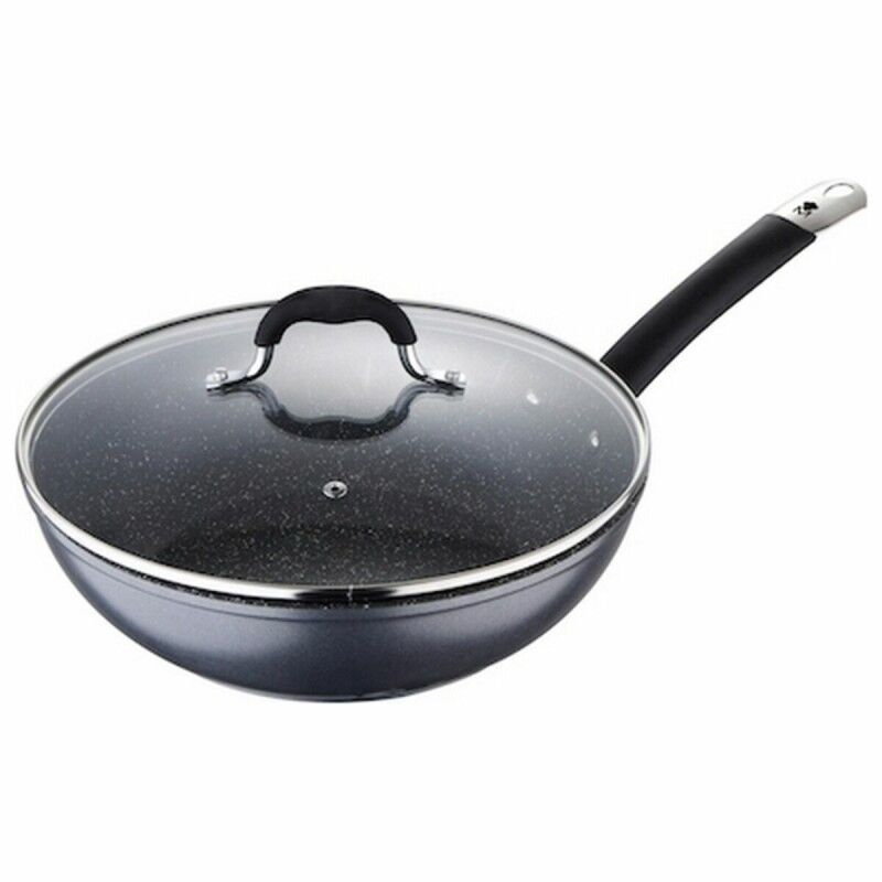 Masterpro|Frigideira Wok Masterpro Cinzento Alumínio Alumínio Forjado (Ø 28 cm) Masterpro|Frigideira Wok Masterpro Cinzento Alumínio Alumínio Forjado (Ø 28 cm)