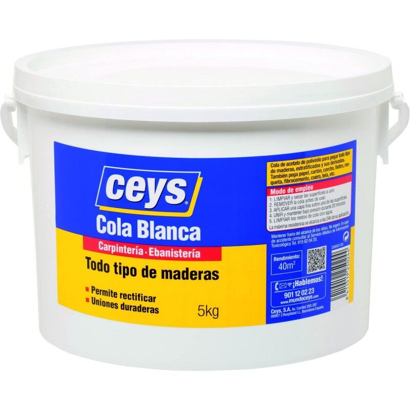 Ceys|Cola Instantânea Ceys 501705 Branco 5 kg Ceys|Cola Instantânea Ceys 501705 Branco 5 kg