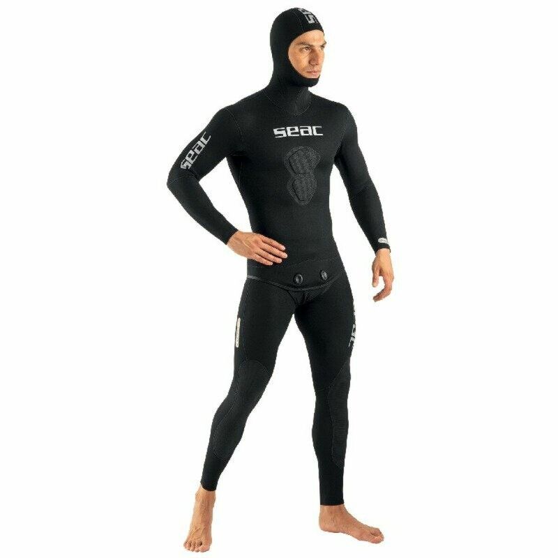 Seac|Neopreno Seac Shark 5 mm Preto