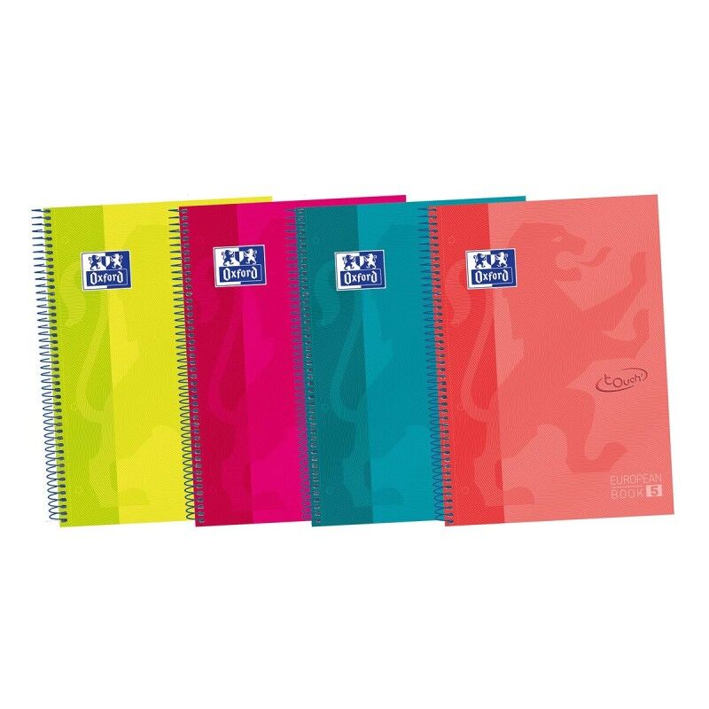 Oxford|Caderno Oxford European Book Multicolor A4 5 Peças 120 Folhas