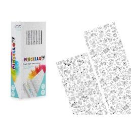 Pincello|Papel de Embrulho Pincello 80GR - COLOREAR 0,7 x 1,5 m Veículos Extraterrestre (50 Unidades)