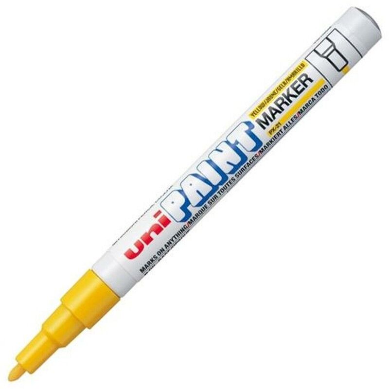 Uni-Ball|Rotulador permanente Uni-Ball Paint PX-21L Amarelo 12 Peças Uni-Ball|Rotulador permanente Uni-Ball Paint PX-21L Amarelo 12 Peças