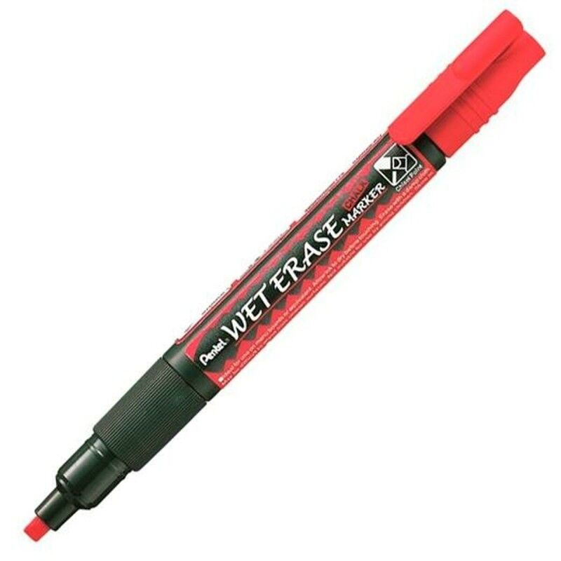 Pentel|Marcadores de giz líquido Pentel Wet Erase Vermelho (12 Peças) Pentel|Marcadores de giz líquido Pentel Wet Erase Vermelho (12 Peças)
