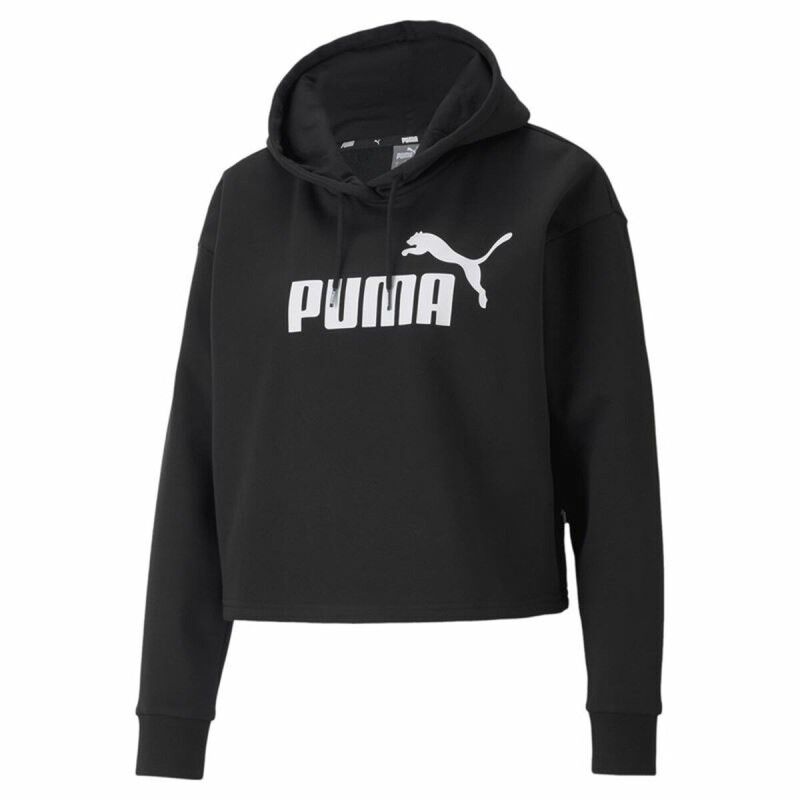 Puma|Polar com Capuz Mulher Puma Essentials Cropped Logo Preto