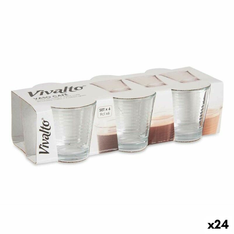 Vivalto|Conjunto de Copos Vivalto 3503/WH6 Transparente Vidro 90 ml (24 Unidades) Vivalto|Conjunto de Copos Vivalto 3503/WH6 Transparente Vidro 90 ml (24 Unidades)