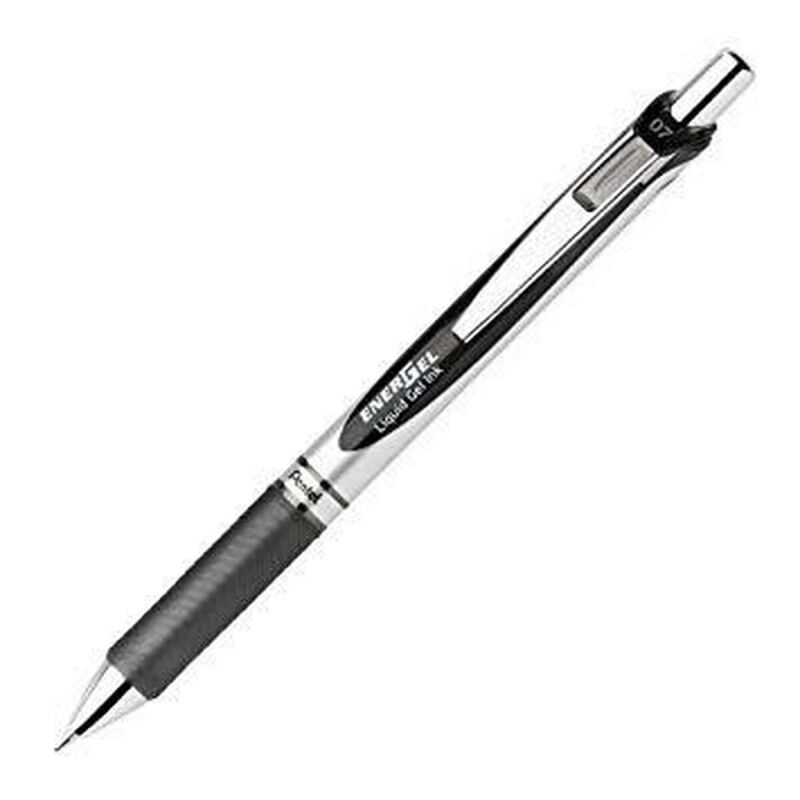 Pentel|Esferográfica de gel Pentel EnerGel Deluxe Preto 0,35 mm 12 Peças