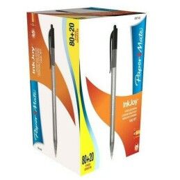 Paper Mate|Caneta Paper Mate Inkjoy 100 Retrátil Preto 1 mm (100 Peças)
