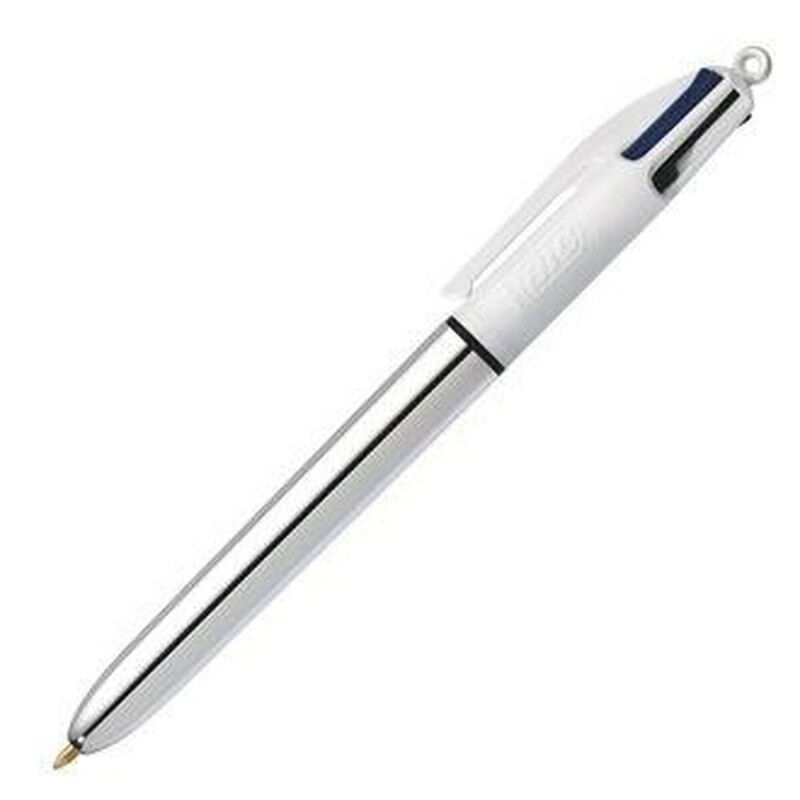 Bic|Caneta Bic Shine Silver Branco Prateado (12 Peças) Bic|Caneta Bic Shine Silver Branco Prateado (12 Peças)