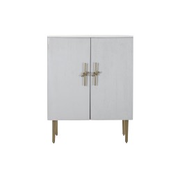 Mobiliário Auxiliar DKD Home Decor BAR Dourado Branco Ferro Madeira de mangueira (85 x 45 x 110 cm)