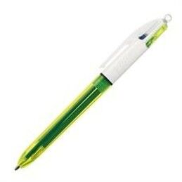 Bic|Caneta Bic Shine Silver Branco (12 Peças)