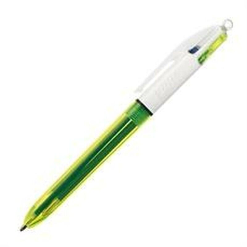 Bic|Caneta Bic Fluor 4 cores Fluorescente 12 Peças