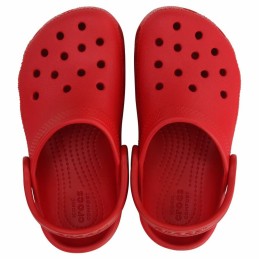 Chinelos para Crianças Crocs Classic Clog T Vermelho