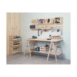 Astigarraga|Caixa de Organização Empilhável Astigarraga 60 x 28,5 x 35,3 cm Madeira Pinheiro