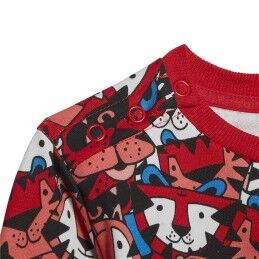 Adidas|Conjunto Desportivo para Crianças Jogger Adidas Vermelho
