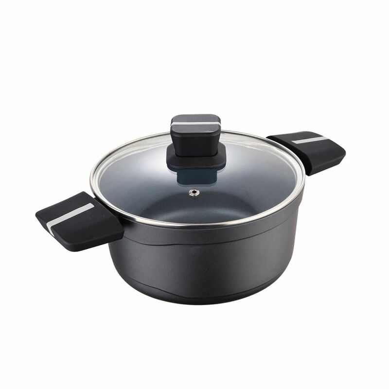 San Ignacio|Caçarola com Tampa San Ignacio Bistro SG6425 Preto mate Ø 20 x 10 cm 1,8 L