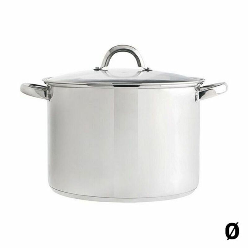 Quid|Panela com Tampa de Vidro Quid Metal Aço