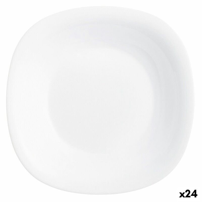 Luminarc|Prato Fundo Luminarc Carine Branco Vidro (Ø 23,5 cm) (24 Unidades) Luminarc|Prato Fundo Luminarc Carine Branco Vidro (Ø 23,5 cm) (24 Unidades)