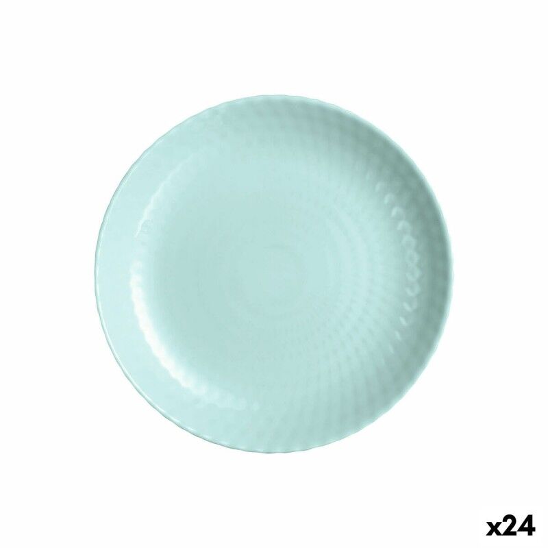 Luminarc|Prato de Sobremesa Luminarc Pampille Turquesa Vidro (19 cm) (24 Unidades) Luminarc|Prato de Sobremesa Luminarc Pampille Turquesa Vidro (19 cm) (24 Unidades)