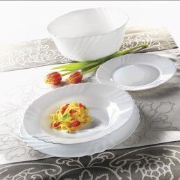 Bormioli Rocco|Prato de Sobremesa Bormioli Rocco Ebro Branco Vidro (20 cm) (36 Unidades)