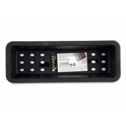 Kinvara|Organizador de Talheres Kinvara CN18819 Branco Preto Borracha natural Polipropileno 8,5 x 5 x 24 cm (36 Unidades)