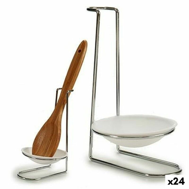 Kinvara|Suporte de Colheres Kinvara 55022 Polipropileno Ferro 10 x 18 x 11 cm Prateado (24 Unidades) Kinvara|Suporte de Colheres Kinvara 55022 Polipropileno Ferro 10 x 18 x 11 cm Prateado (24 Unidades)