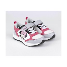 Sapatilhas de Desporto Infantis Minnie Mouse Cinzento Cor de Rosa