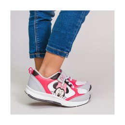 Sapatilhas de Desporto Infantis Minnie Mouse Cinzento Cor de Rosa