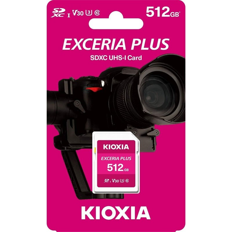 Cartão de Memória Micro SD com Adaptador Kioxia PLUS UHS-I C10 R98 512 GB