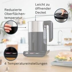 BOSCH|Chaleira BOSCH TWK8613 1,5 L Preto 2400 W 1,5 L Plástico