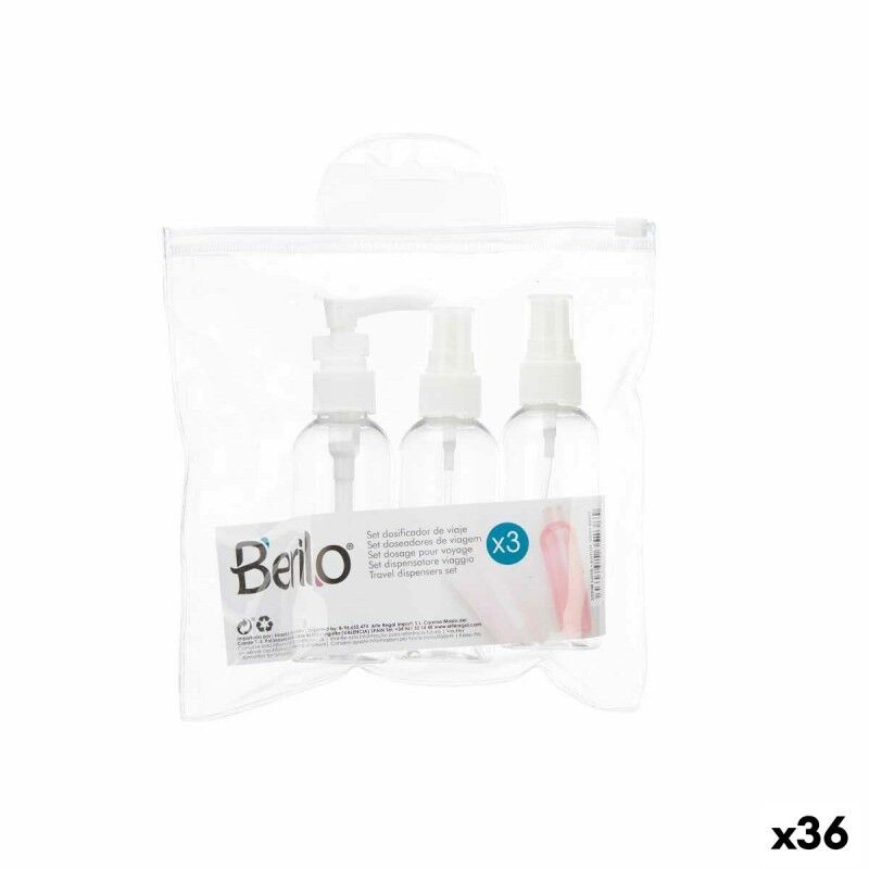 Berilo|Conjunto de Viagem Berilo CH56289 Branco Transparente Plástico (36 Unidades) Berilo|Conjunto de Viagem Berilo CH56289 Branco Transparente Plástico (36 Unidades)