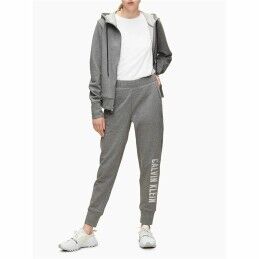 Calvin Klein|Casaco de Desporto para Mulher Calvin Klein Full Zip Cinzento escuro