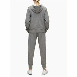 Calvin Klein|Casaco de Desporto para Mulher Calvin Klein Full Zip Cinzento escuro