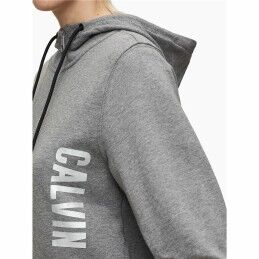 Calvin Klein|Casaco de Desporto para Mulher Calvin Klein Full Zip Cinzento escuro