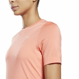 Camisola de Manga Curta Mulher Workout Ready Reebok Supremium Cor de Rosa