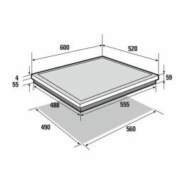Sauter|Placa de Indução Sauter SPI4664B 60 cm 5700 W