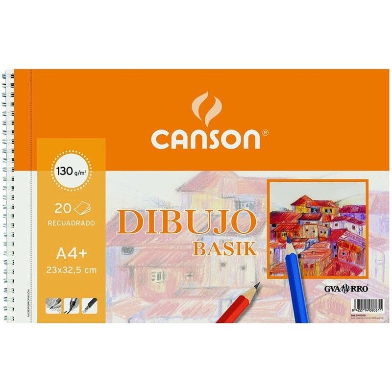 Canson|Bloco de desenho Canson Basik Com caixa Microperfurado 130 g/m² Canson|Bloco de desenho Canson Basik Com caixa Microperfurado 130 g/m²