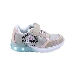 Minnie Mouse|Sapatilhas Desportivas com LED Minnie Mouse Bege