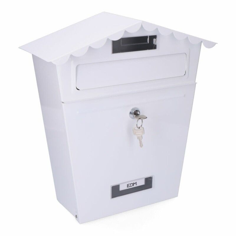 EDM Product|Caixa de correio EDM 85800 Branco Aço Classic 29,5 x 10,5 x 35,5 cm EDM Product|Caixa de correio EDM 85800 Branco Aço Classic 29,5 x 10,5 x 35,5 cm