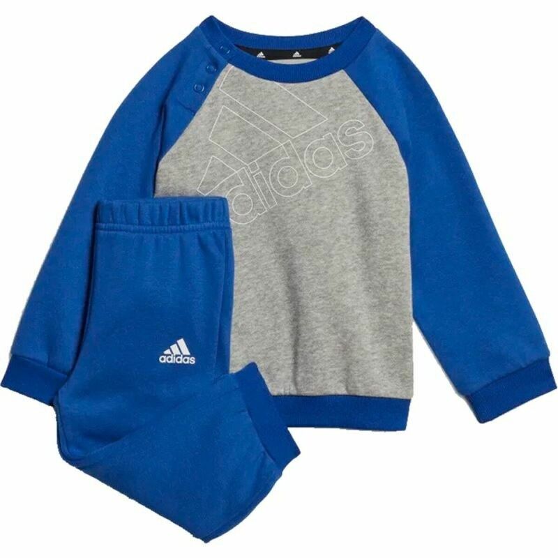 Adidas|Conjunto de Desporto para Bebé Adidas Essentials Logo Cinzento Adidas|Conjunto de Desporto para Bebé Adidas Essentials Logo Cinzento