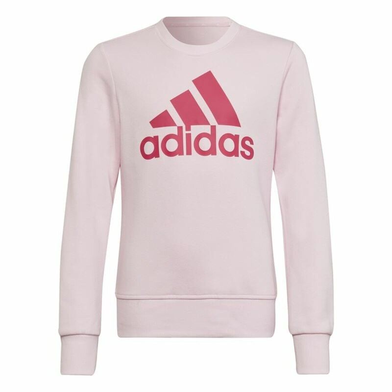 Adidas|Camisola sem Capuz Menina Adidas Essentials Rosa Claro