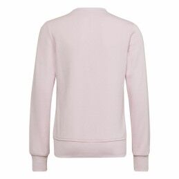Adidas|Camisola sem Capuz Menina Adidas Essentials Rosa Claro